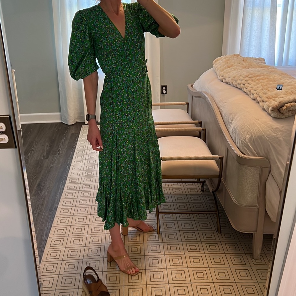 Rhode Green xs wrap dress